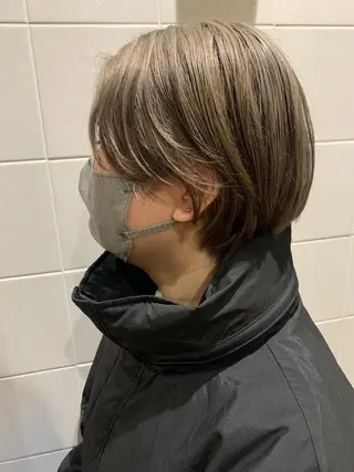 ショート カラー ヘアアレンジ 🐝岡本 柚葉🐝のヘアスタイル