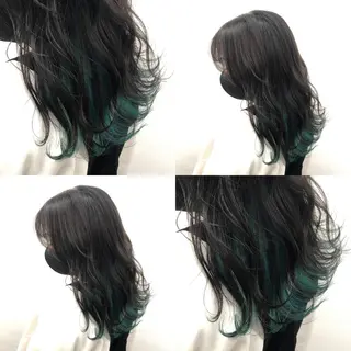 ミディアム カラー パーマ ヘアアレンジ メンズ キッズ 上品＆韓国風 🥀海心🥀のヘアスタイル