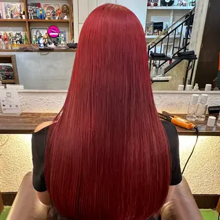 ミディアム カラー 柔め透明感血色カラー 暖色/レイヤー/ゆいのヘアスタイル