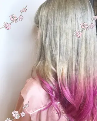 ミディアム カラー 新宿駅近♡個室 ♡関口三都季🌜のヘアスタイル