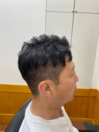 ショート 森　敦生👑 メンズカット＆パーマのヘアスタイル