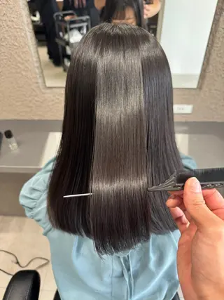 ミディアム 月200人を担当 💇‍♀️栗林のヘアスタイル