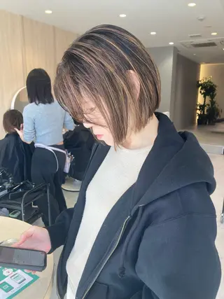 ミディアム カラー ✂️似合わせの魔術師 石田一樹✂️のヘアスタイル