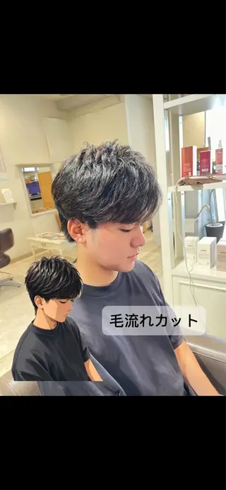ショート メンズ 【水素カラー/メンズ 】Lee布施/純平のヘアスタイル