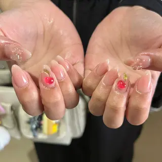 ネイル パラあり！フィルイン 美フォルムのネイルデザイン