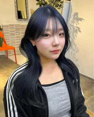 ロング ★梅田お洒落カラー ちどり★のヘアスタイル