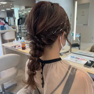 ヘアアレンジ 盛れるレイヤーカット 得意🌹井上美沙のヘアスタイル