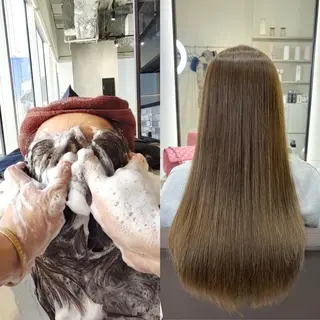 ロング EIGHT plum TOKIOリミテッドのヘアスタイル