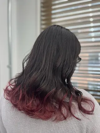 ロング 川畑 花菜のヘアスタイル