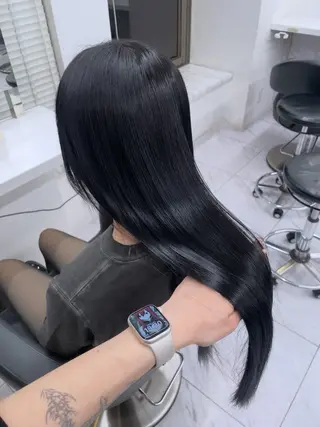 カラー 🖤韓国暗髪 |透明感カラー ゆりのヘアスタイル