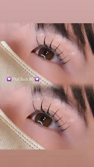 マツエク・マツパ Tetyna川越 mokaのマツエク・マツパデザイン