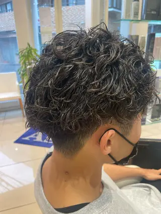 ショート パーマ メンズ 韓国ヘアメイク🎀/ 縮毛矯正✨山本媛香のヘアスタイル