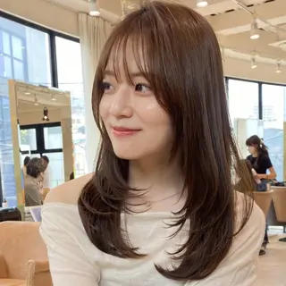 ミディアム 🌟表参道/ミディ アムレイヤー千優🌟のヘアスタイル