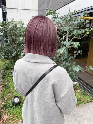 ミディアム カラー パーマ ヘアアレンジ メンズ キッズ ネイル マツエク・マツパ アイブロウ tatsumi/ボブ ウルフ/レイヤーのヘアスタイル
