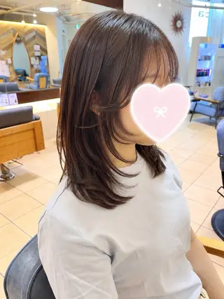 ミディアム カラー ヘアアレンジ 韓国レイヤー/ 💎Tomoya💎のヘアスタイル