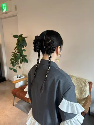 ヘアアレンジ 似合わせカット🎀 梅田🤍sayaのヘアスタイル