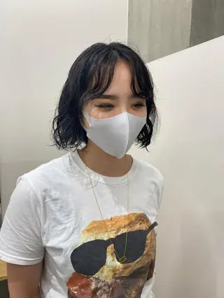 ショート パーマ 韓国好き🇰🇷 美容師MIKUのヘアスタイル