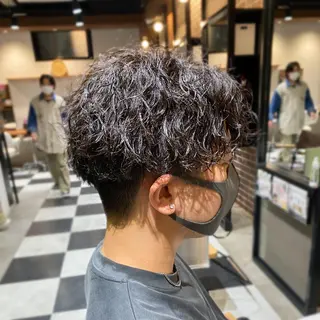 パーマ メンズ ハッシュカット/艶感 カラー/ユウキ✨のヘアスタイル