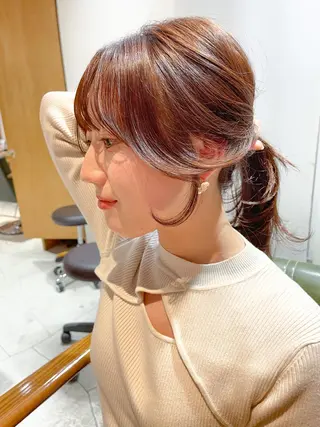ミディアム レイヤーカット 小山 悠のヘアスタイル