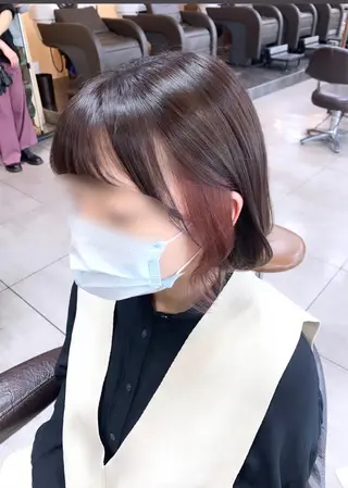 ショート レイヤー/艶髪カラー 森本くるみのヘアスタイル