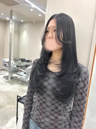 ロング コトネ🫧 韓国風レイヤーカットのヘアスタイル