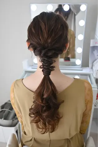 ヘアアレンジ 麻優 ヘアセットのヘアスタイル