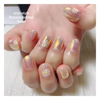 ミディアム ネイル 🐾enen style 🐾のネイルデザイン