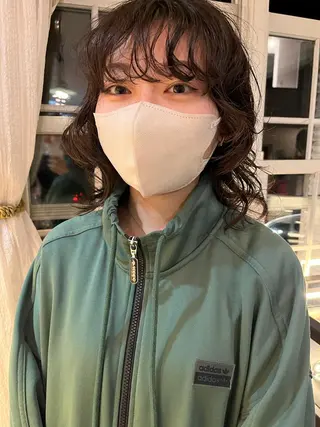 ミディアム パーマ eri kinjoのヘアスタイル