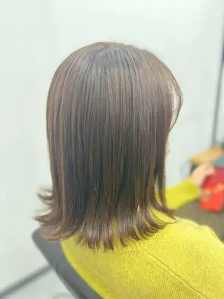 ミディアム カラー THE PARK キシオカのヘアスタイル