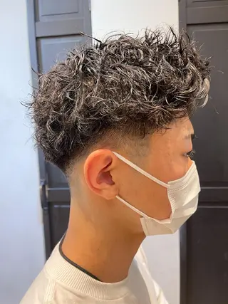 ショート パーマ メンズ メンズ特化 TAKE高崎のヘアスタイル