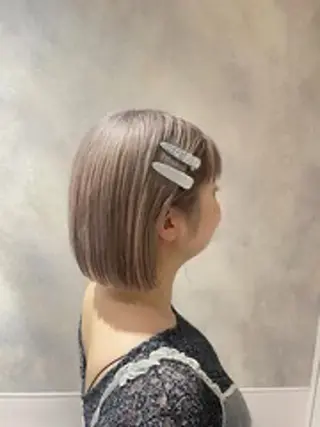 ショート カラー 💖透明感カラー💖 /✨ハイトーン/美優のヘアスタイル