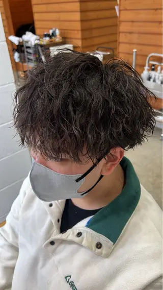 ショート パーマ メンズ マンツーマン施術 🥥國谷俊介🥥のヘアスタイル