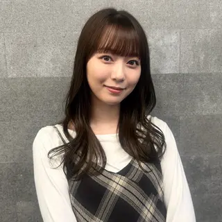 セミロング カラー 透明感カラー🤍/ 韓国ヘア🎀めいのヘアスタイル