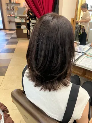 ミディアム 阿部 雲母のヘアスタイル