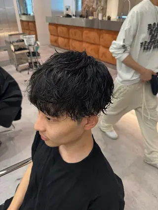 パーマ メンズ ブリーチ/パーマ特化 片平和寿のヘアスタイル