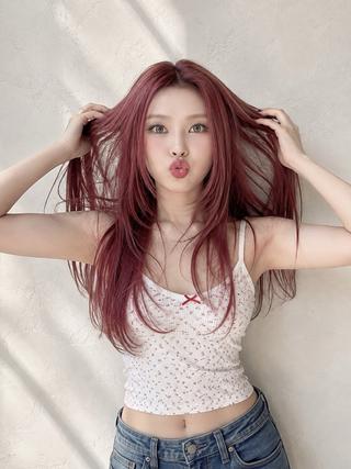 セミロング カラー onono セキケイタのヘアスタイル