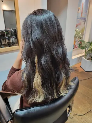 ロング カラー ヘアアレンジ スタイリスト YOUのヘアスタイル