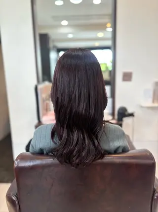 セミロング カラー AIRI /  eachのヘアスタイル