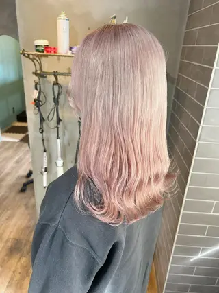 セミロング カラー yoriダブルカラー 代表すがわらのヘアスタイル