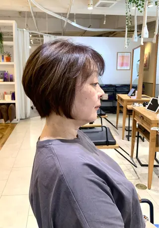 ショート 白髪世代特化 🌿飯塚京橋のヘアスタイル