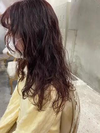 セミロング カラー お任せヘア☘️☘️ 及川渚のヘアスタイル