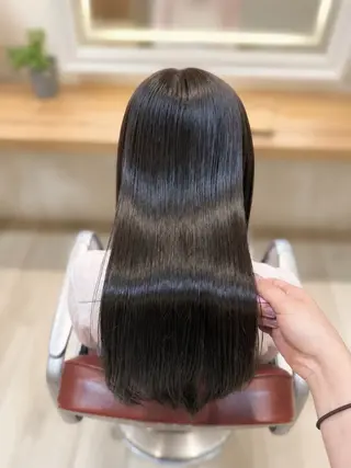 ロング 髪質改善🫧艶カラー ✨縮毛矯正🎀しゅりのヘアスタイル