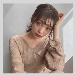 ミディアム カラー ヘアアレンジ 当日予約大歓迎💗 依田瑞希のヘアスタイル