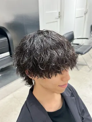 パーマ メンズ シオン/ メンズ パーマ/名古屋駅のヘアスタイル