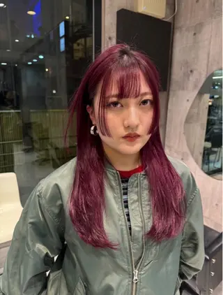 ロング カラー 🍁盛れる暖色 レイヤーカット🍁のヘアスタイル