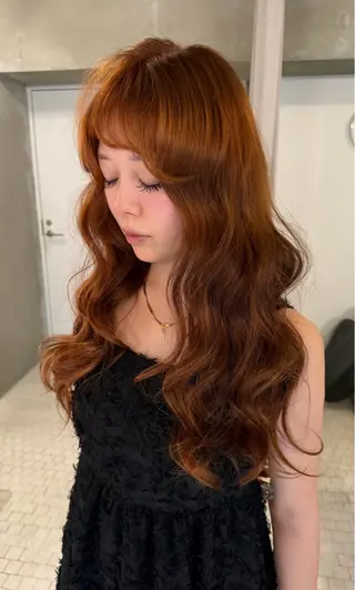 ロング カラー 中野 こころのヘアスタイル
