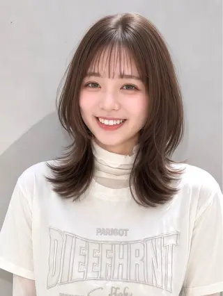 ミディアム PULSE ASAHIのヘアスタイル