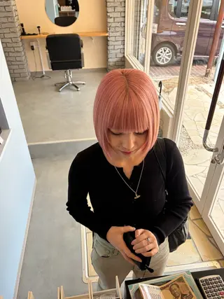 ショート カラー 🎀透明感カラー ／似合わせカット🎀のヘアスタイル