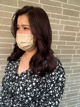 ロング カラー ヘアアレンジ kei🤎ベージュ /透明感カラー/博多のヘアスタイル