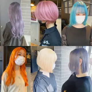 セミロング カラー yoriダブルカラー 代表すがわらのヘアスタイル
